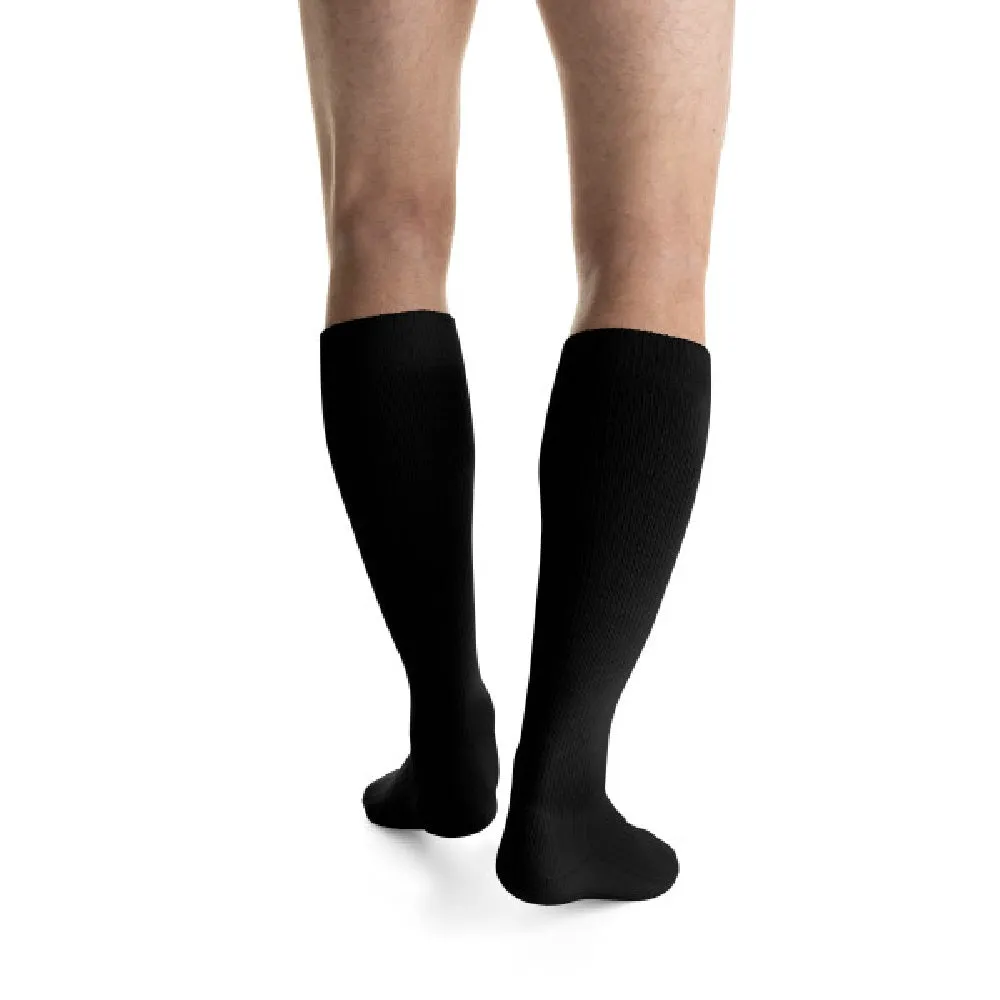 JOBST ActiveWear Compression Socks 20-30 mmHg, Knee High, Closed Toe, Cool Black