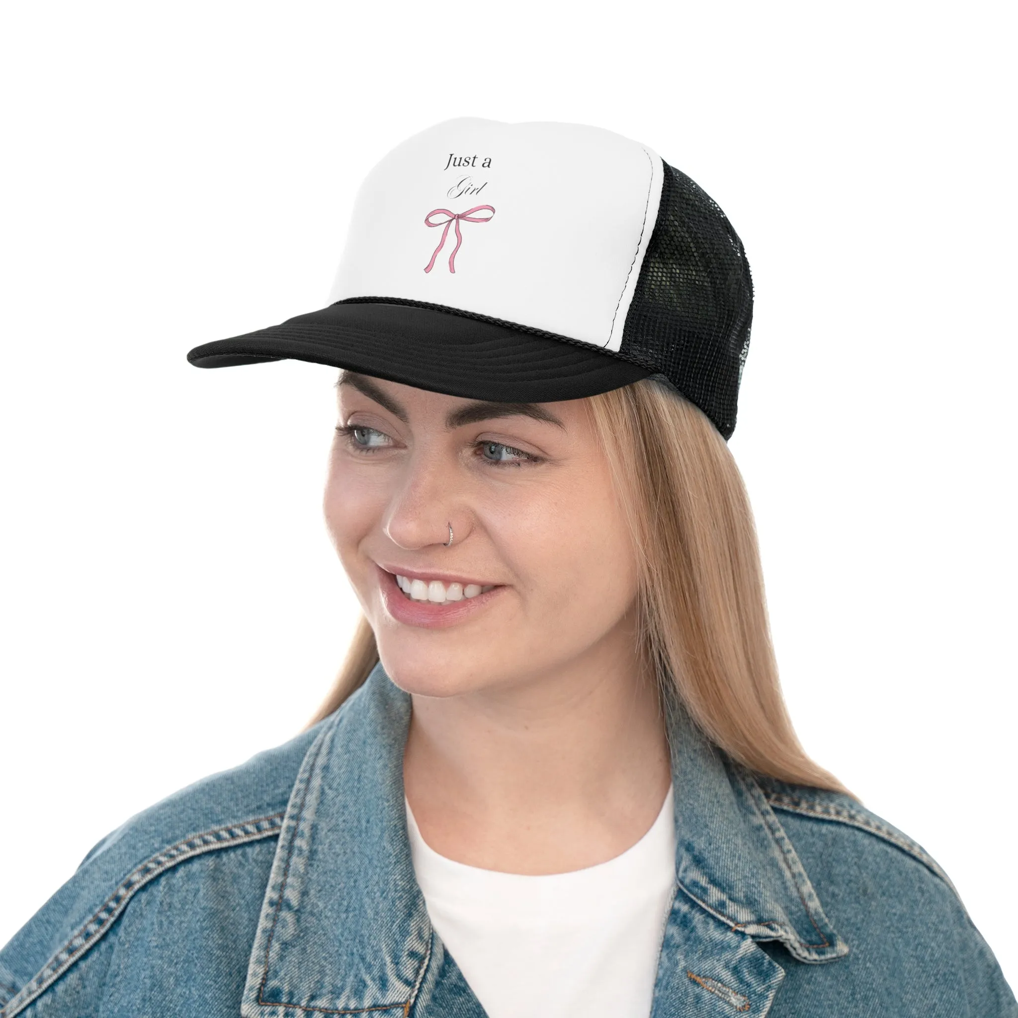 Just a Girl Trucker Cap - Cute & Stylish Hat for Everyday Wear