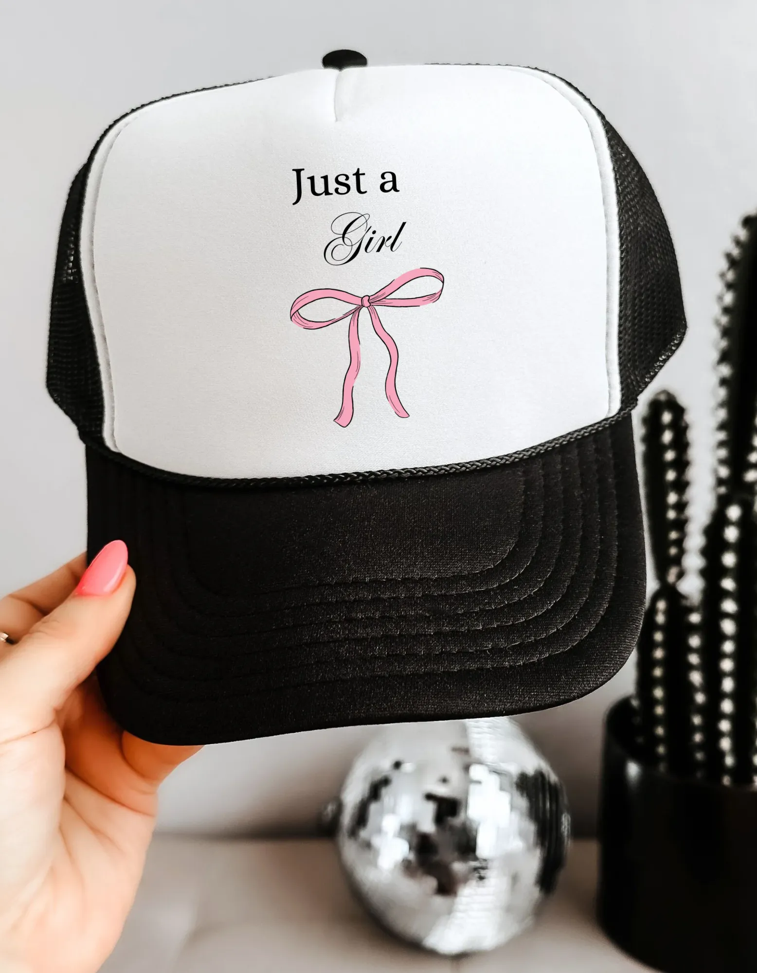 Just a Girl Trucker Cap - Cute & Stylish Hat for Everyday Wear