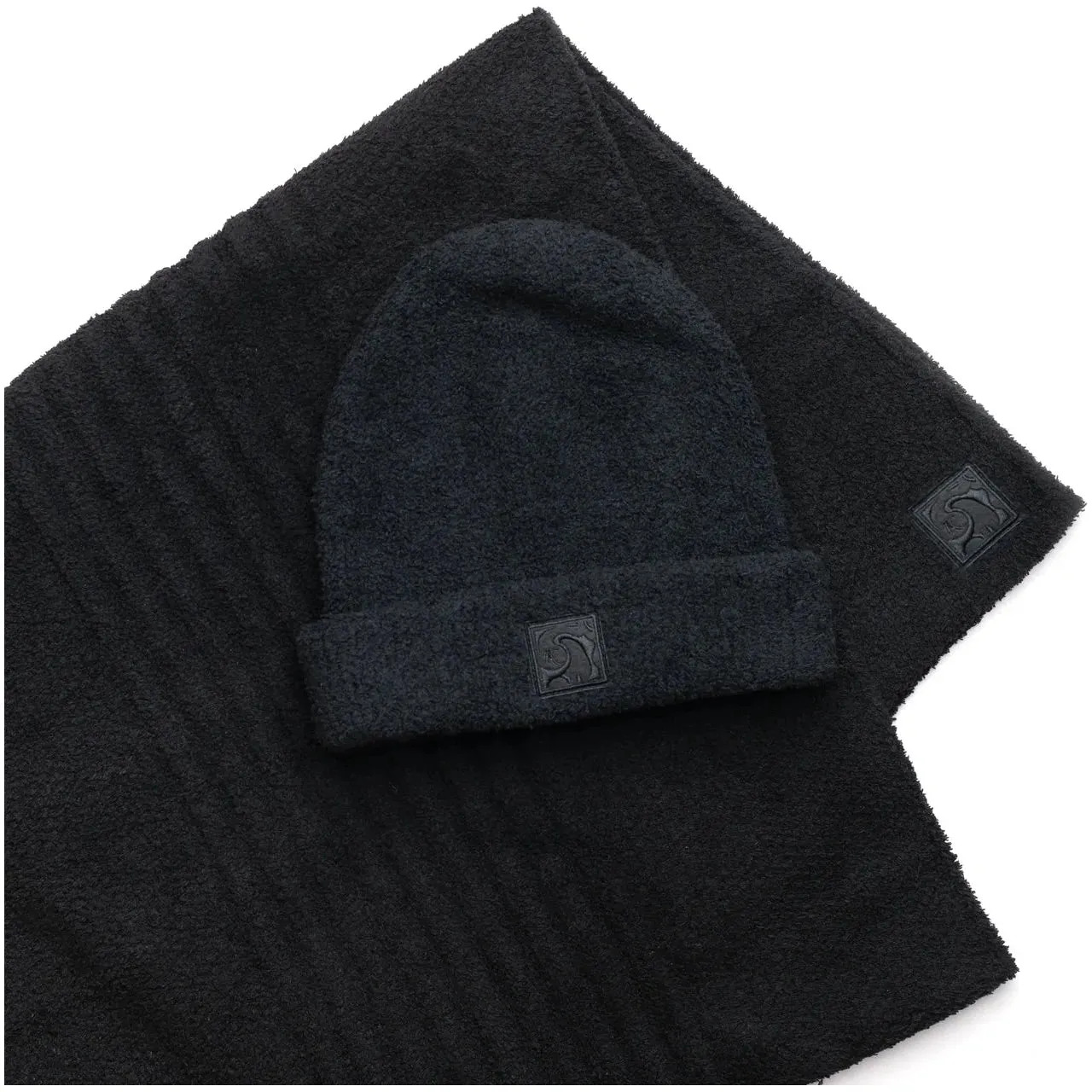 Kashwere Ultra Plush Onyx Dream Plush Ribbed Scarf
