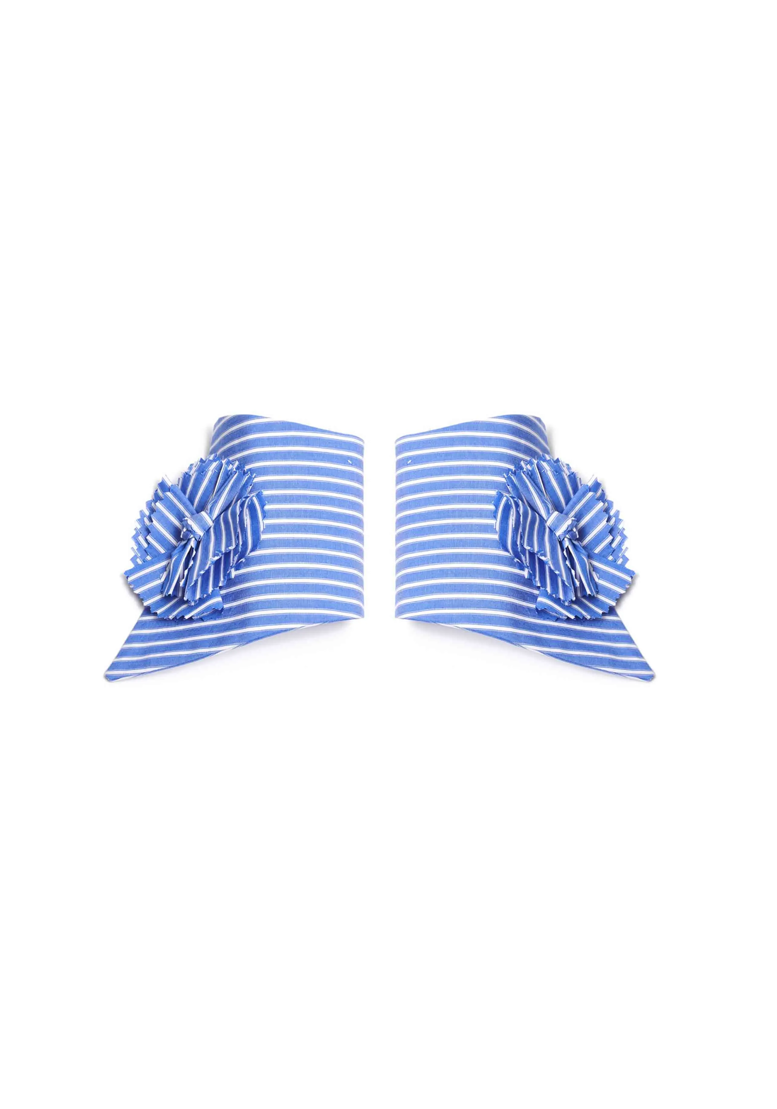 Kelly Bleu et Blanc Stripe Cuffs