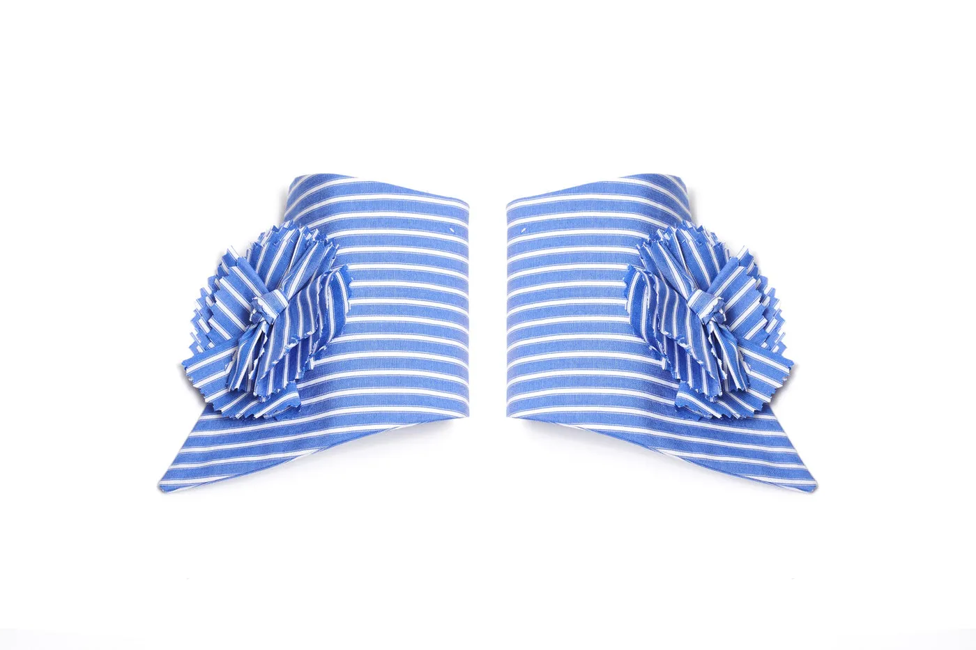 Kelly Bleu et Blanc Stripe Cuffs