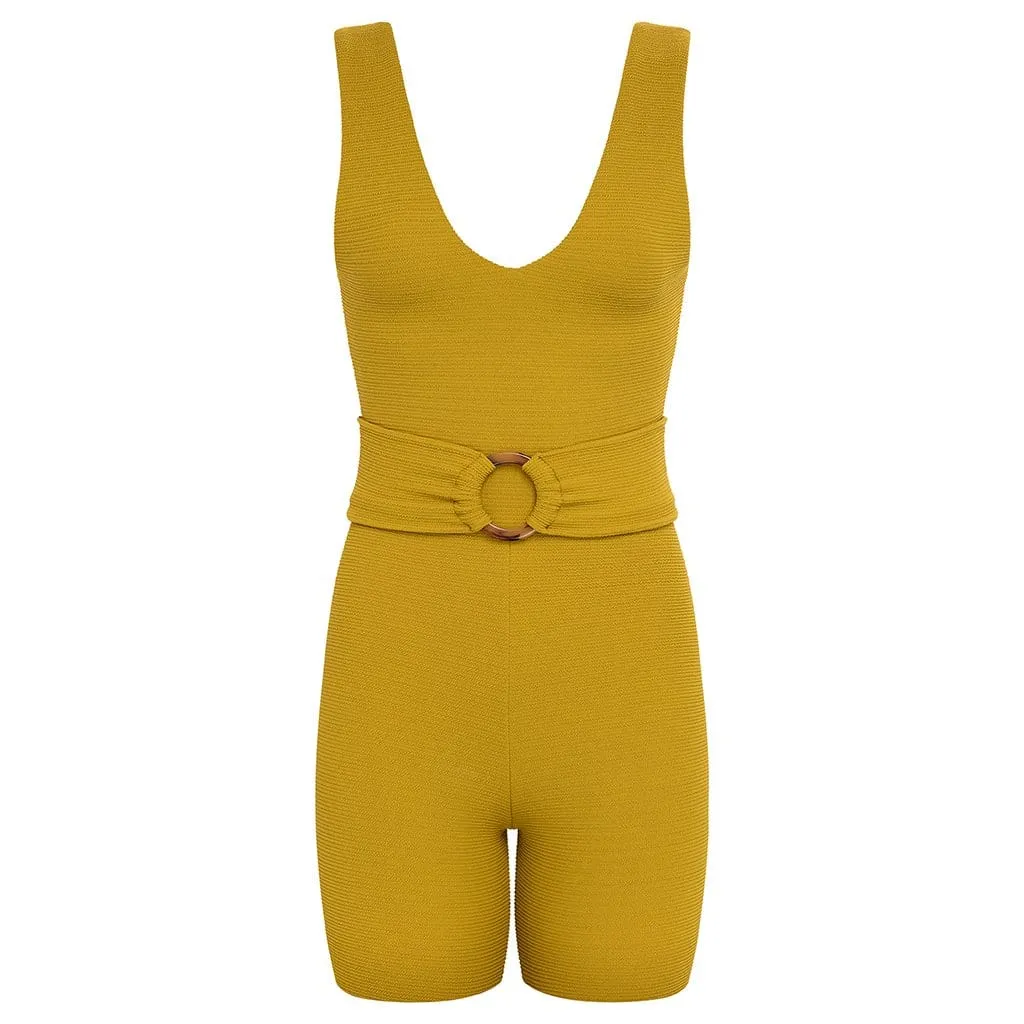 Key Lime Micro Scrunch Kim Onesie