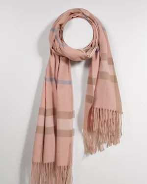 Khaki Square Scarf with Chic Patterns