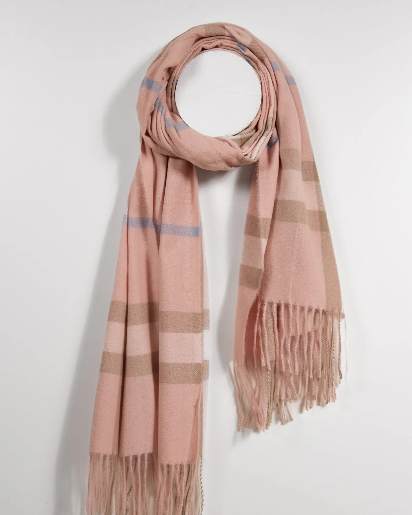 Khaki Square Scarf with Chic Patterns