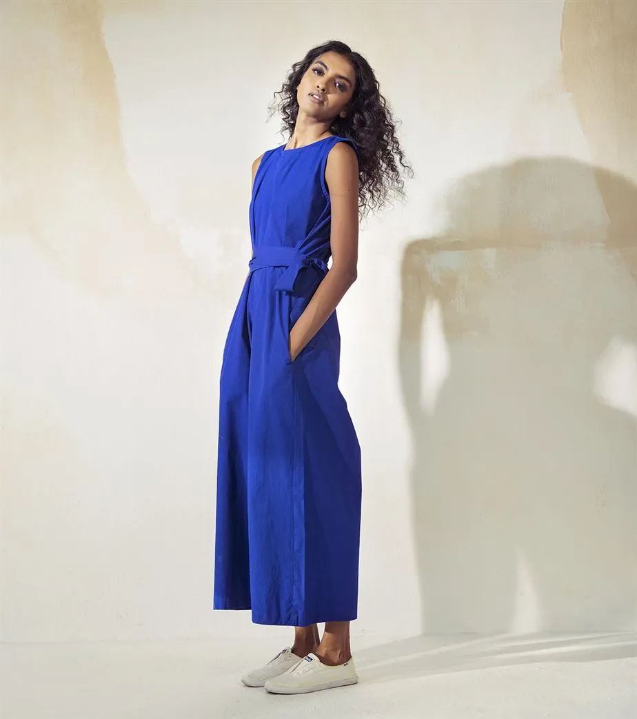 Khara Kapas  I  New York Bluish Blue Jumpsuit