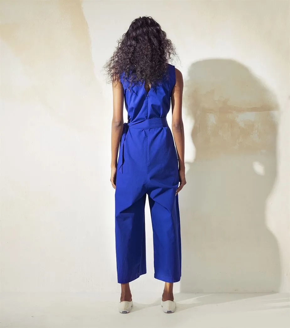 Khara Kapas  I  New York Bluish Blue Jumpsuit