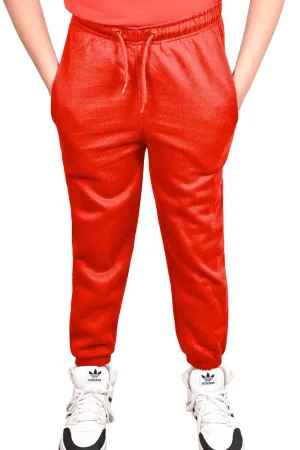 Kids Breathable Fleece Jogging Bottoms
