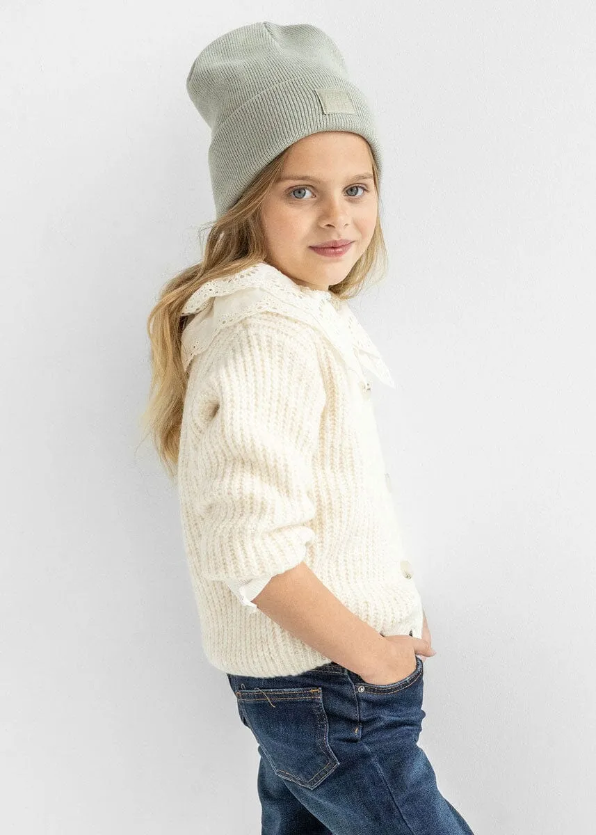 KIDS CUFF BEANIE HAT-SAGE