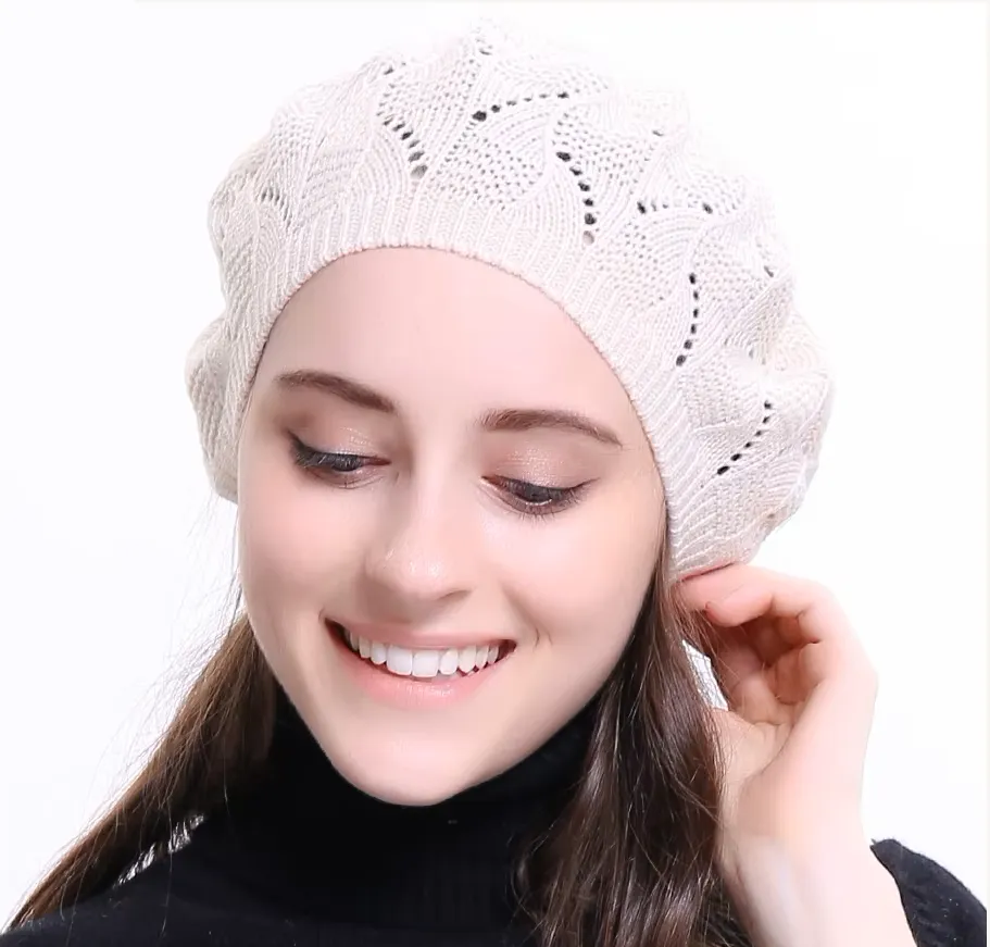 Knit Beret Hat - French Artist Style