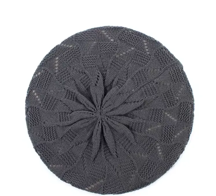 Knit Beret Hat - French Artist Style