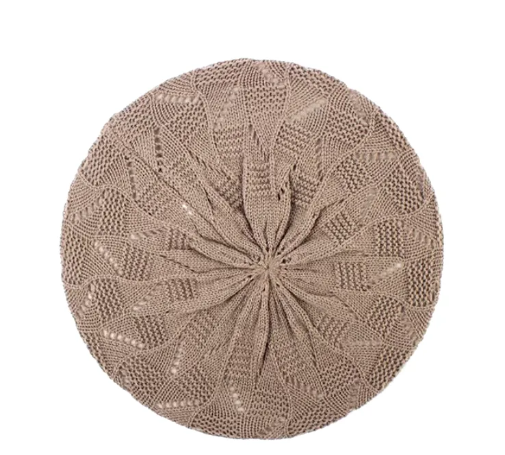 Knit Beret Hat - French Artist Style