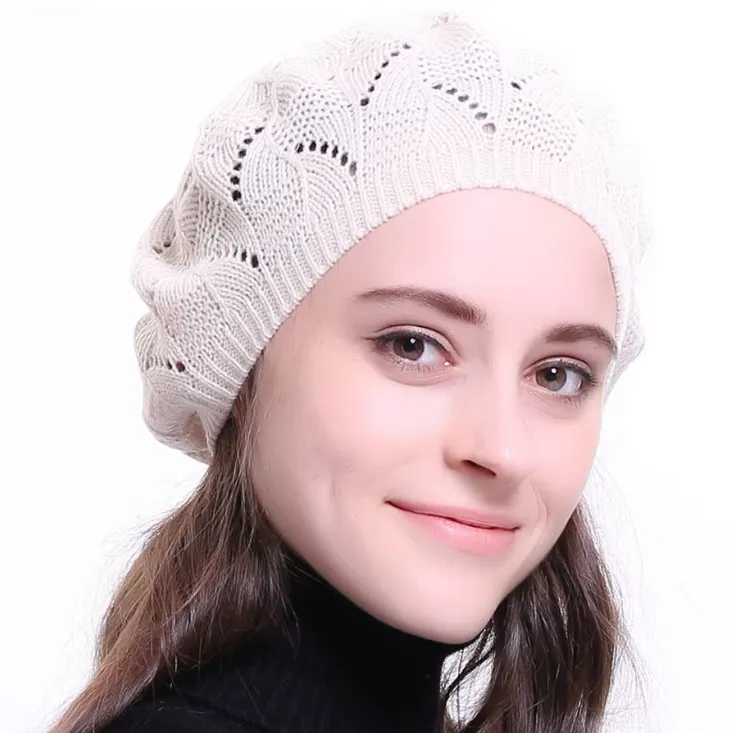 Knit Beret Hat - French Artist Style
