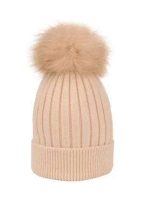 Knit Pom Pom Hat
