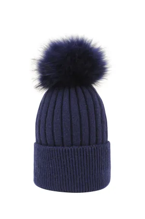 Knit Pom Pom Hat