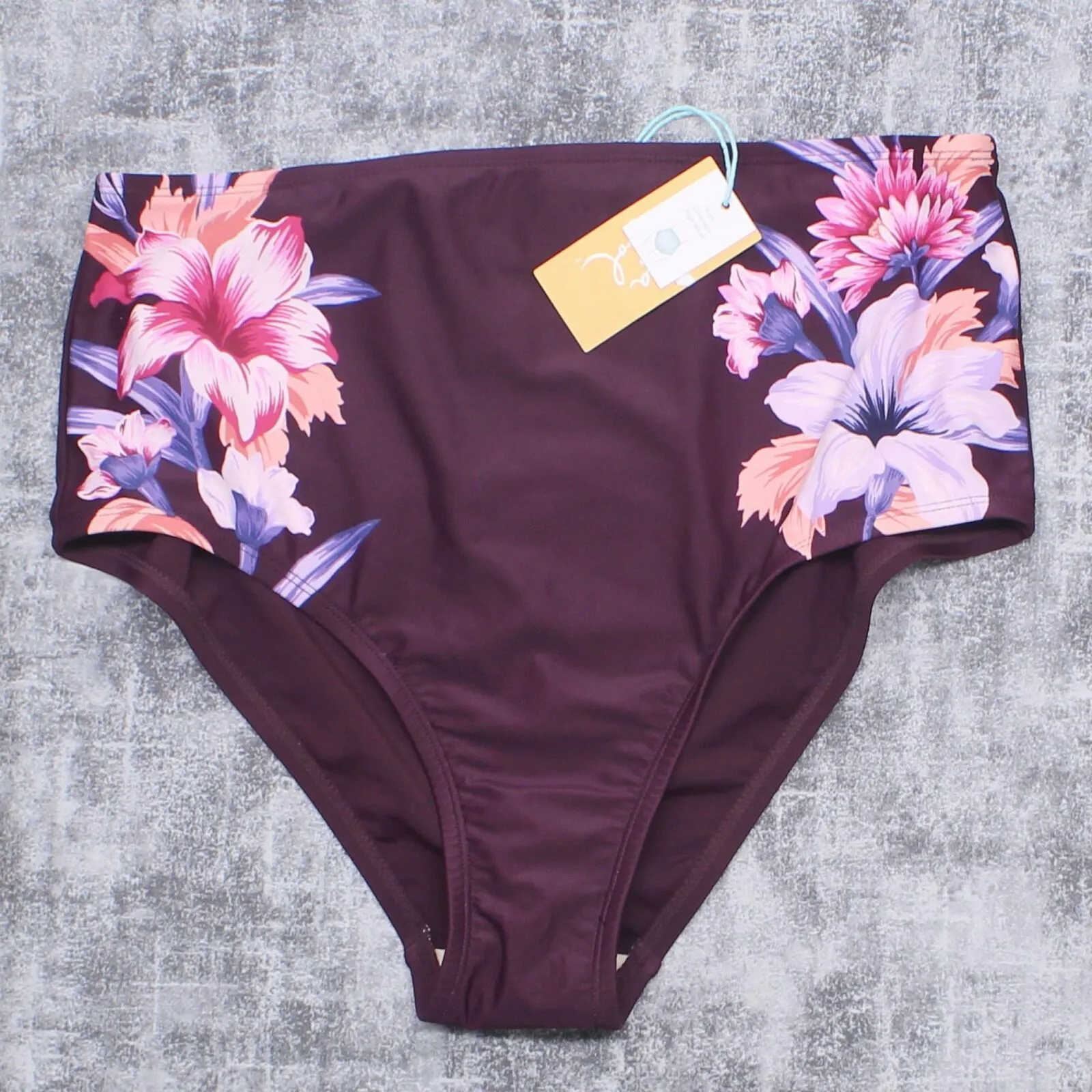 Kona Sol Women's High Waist Medium Coverage Bikini Bottom