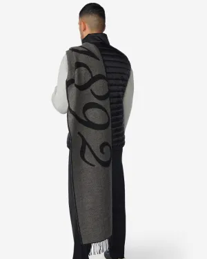 LFC Mens Firma Wool Scarf Grey & Black
