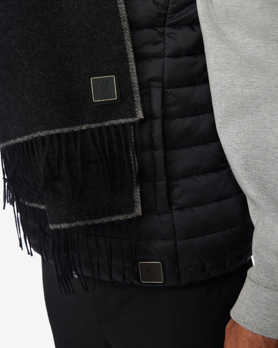 LFC Mens Firma Wool Scarf Grey & Black