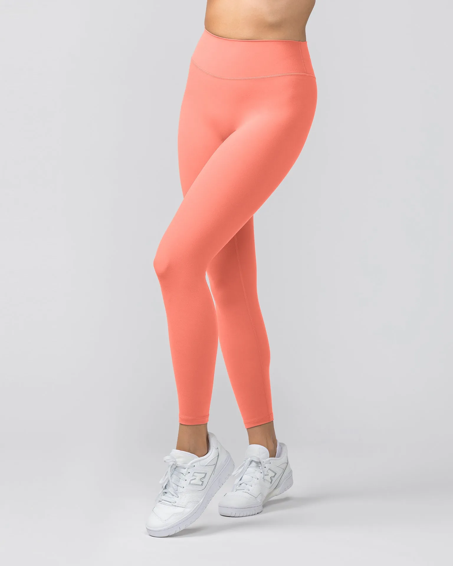 Liberty Zero Rise Ankle Length Leggings - Peach Pink