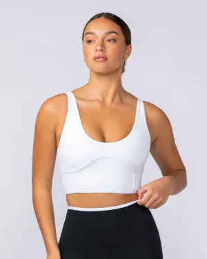 Limitless Longline Bra - White