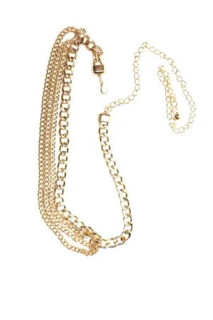 Linked Up Chain Belt - Gold