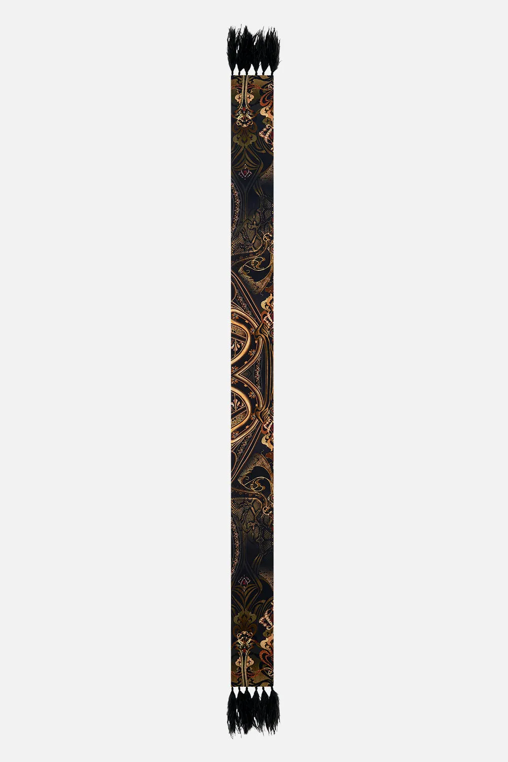 LONG SKINNY SCARF NOUVEAU NOIR