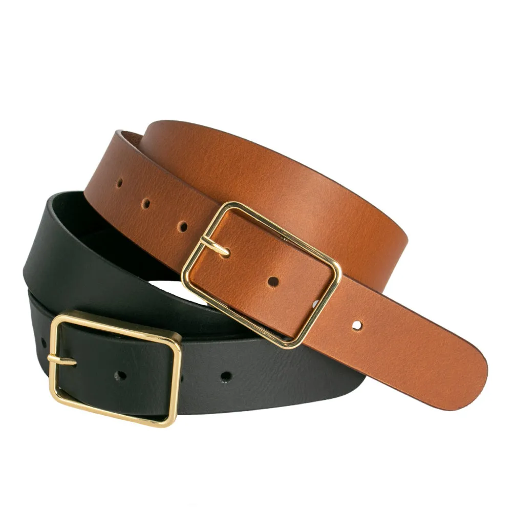 Loop Leather Tess Belt - Black