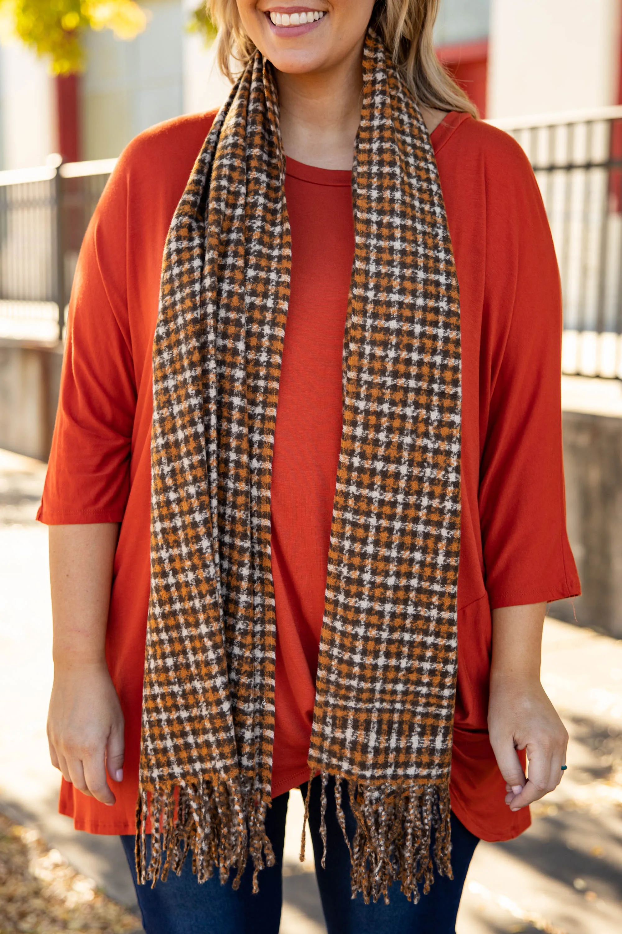 Love Never Ends Scarf, Brown