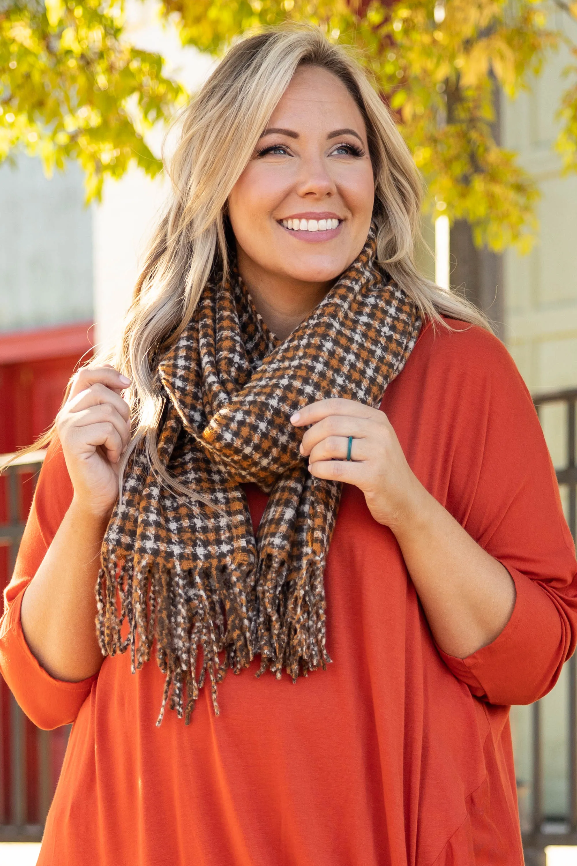 Love Never Ends Scarf, Brown