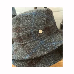 M BY FLECHET - NEW WOOL CHECK WALKING HAT - Bordeaux
