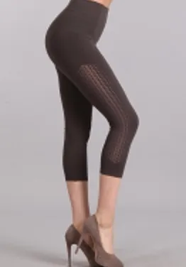 M Rena Cropped Triangle Burnout Leggings