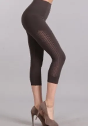M Rena Cropped Triangle Burnout Leggings