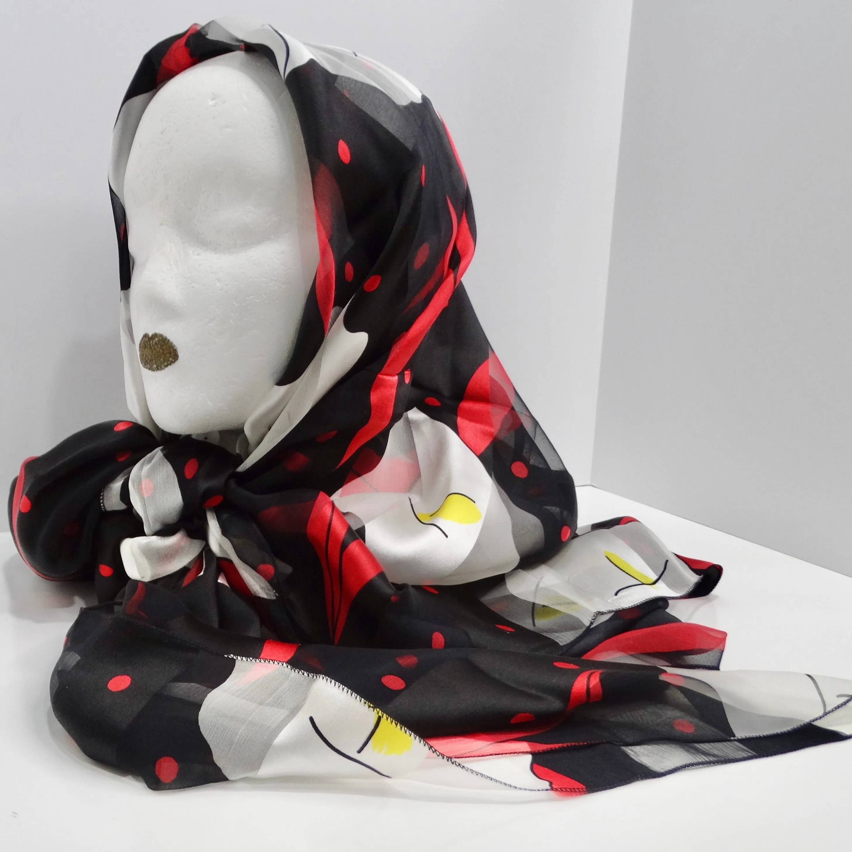 Made For Liberty 1990s Floral Silk Scarf