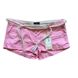 Madison Scotch of Scotch &amp; Soda Pink Low Rise Mini Shorts w/Rope Belt NWT Sz.27
