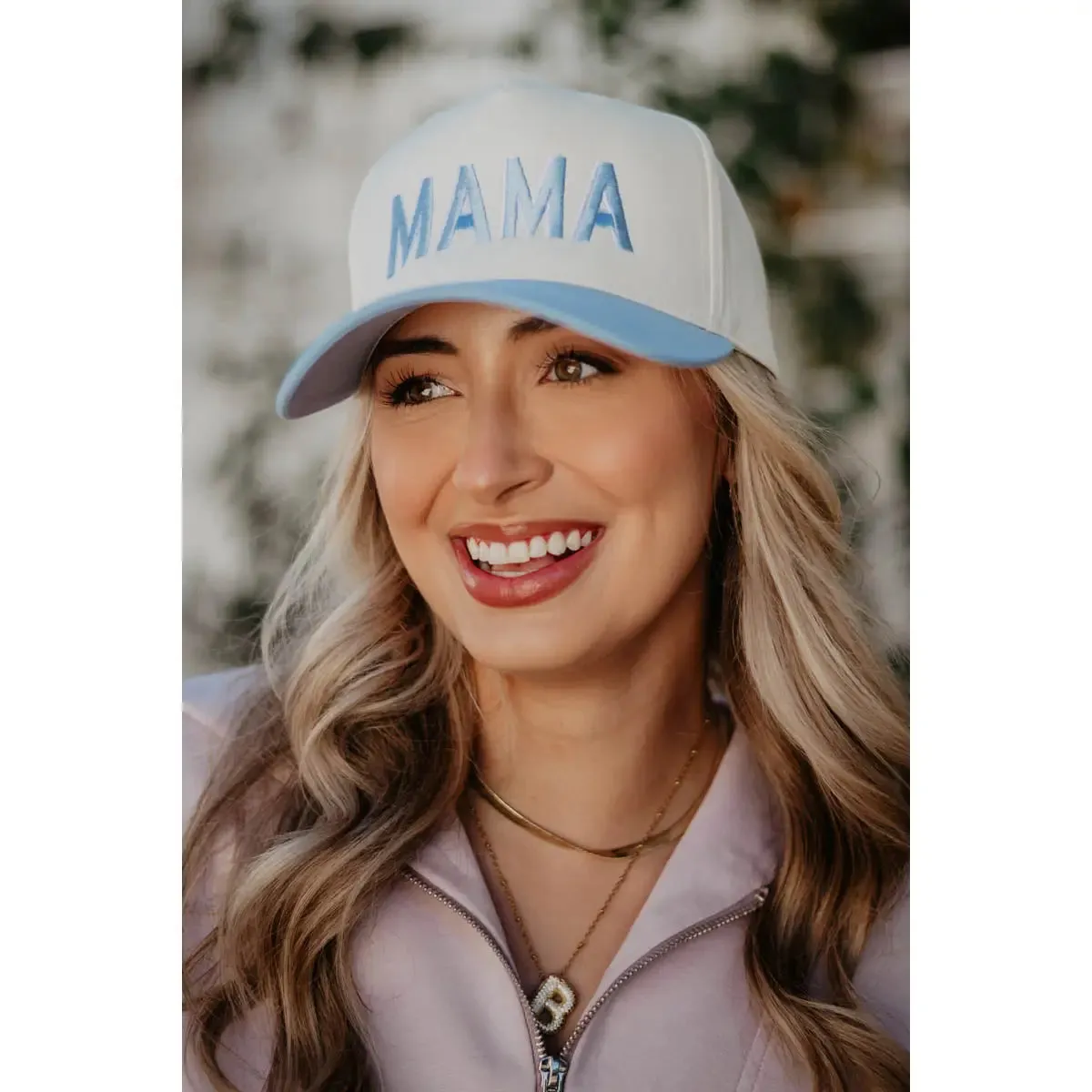 Mama Light Blue Hat