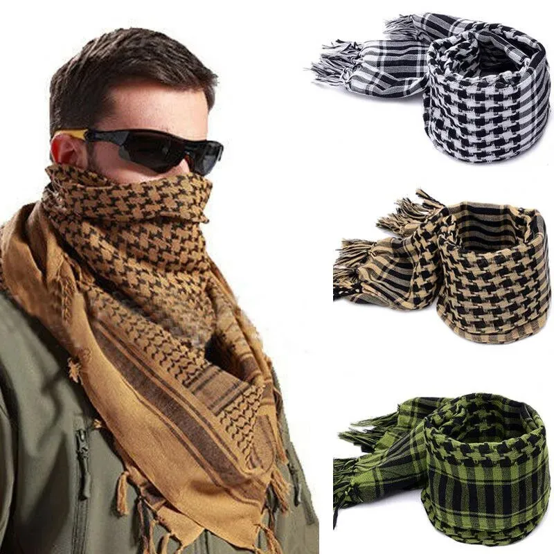 Man Stripe Scarf With Tassels Soft Lightweight Scarves -Thin