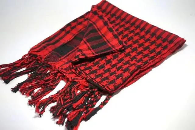 Man Stripe Scarf With Tassels Soft Lightweight Scarves -Thin