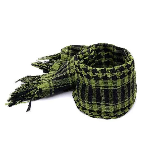 Man Stripe Scarf With Tassels Soft Lightweight Scarves -Thin