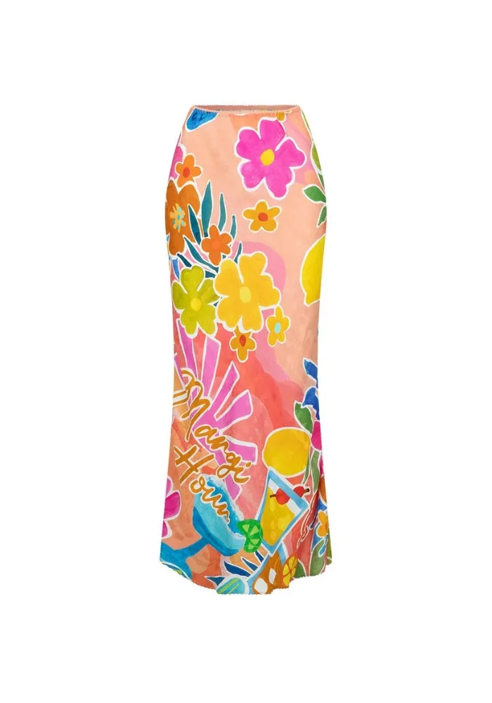 Margi Hour Bias Skirt - Paloma
