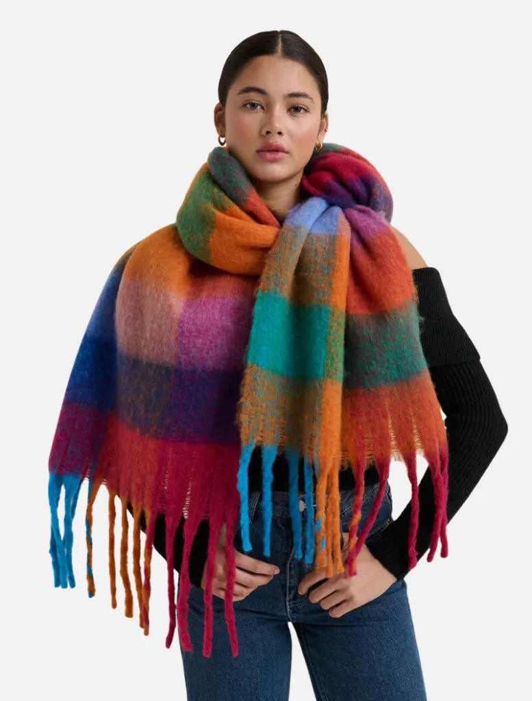 Mari Checkered Scarf - Multi