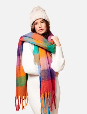 Mari Checkered Scarf - Multi