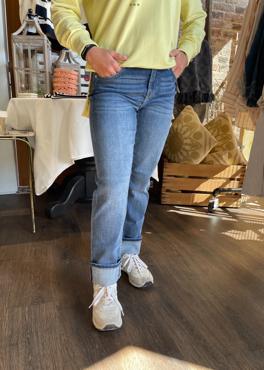 Marley Girlfriend Denim 27" Cuffed