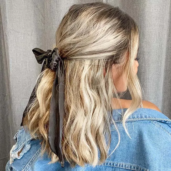 Martini Collection Bow Scrunchie
