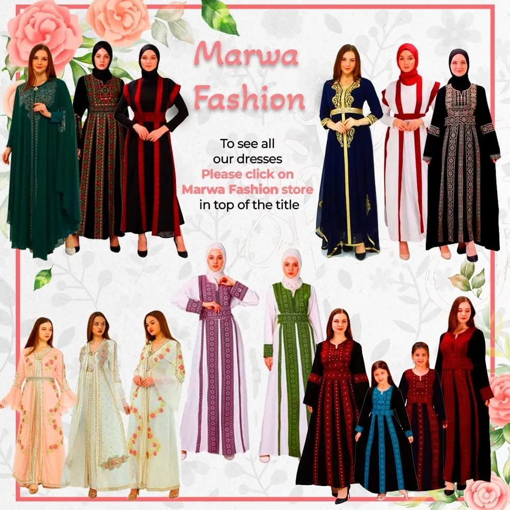 Marwa Fashion Muslim Hijab for Women - Premium Quality Hijab Scarves for Women Made up of Crepe with Arabic Writing - Sweat Absorbent and can be Used on Every Occasion