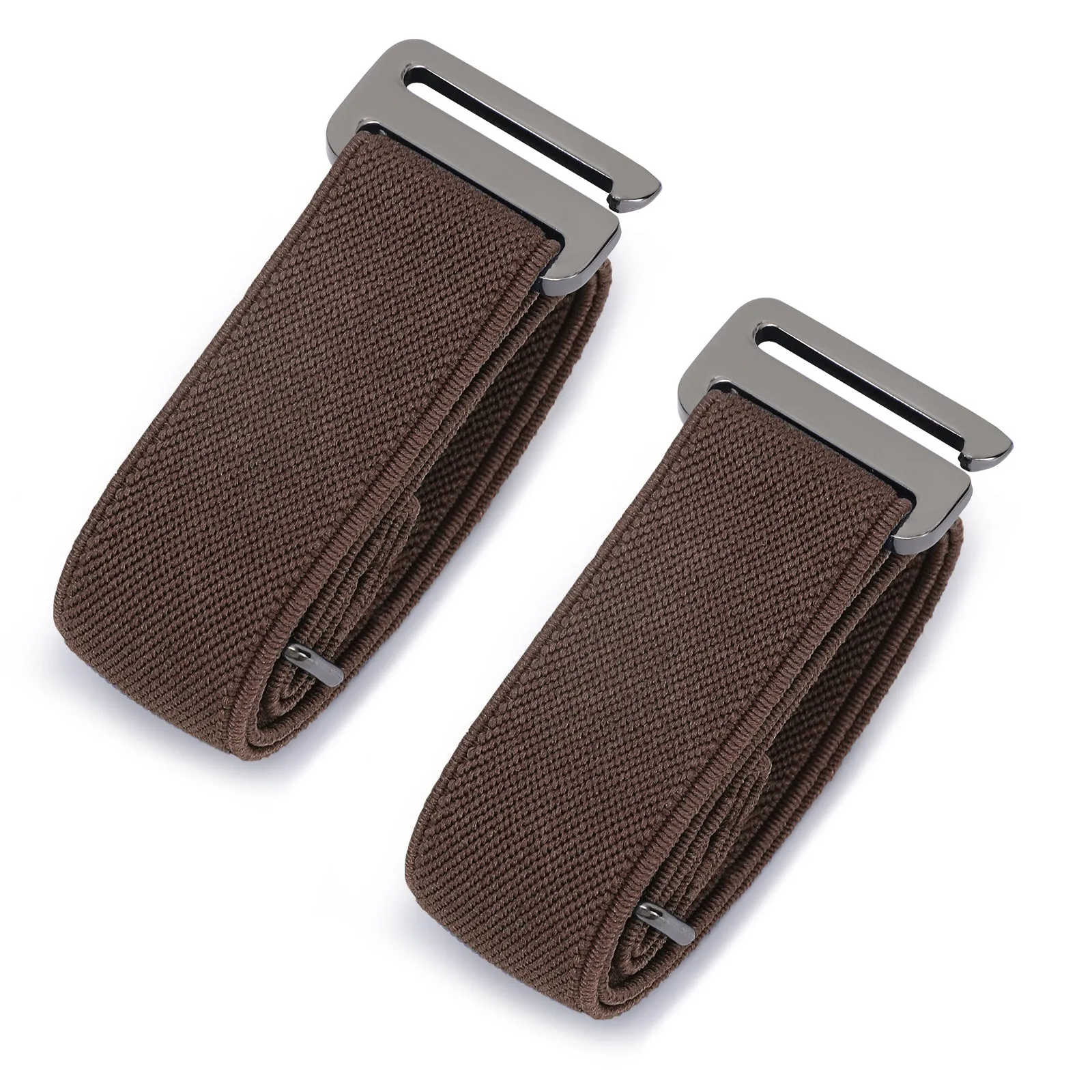 Men Women 2 Pack Elastic Invisible Belts No Buckle Stretch Belt for Jeans