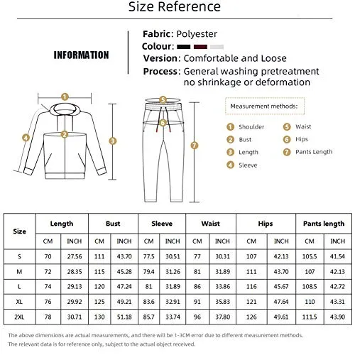 Men's Athletic Tracksuit Set Full Zip Casual Sports Jogging Gym Sweat Suits, White-S