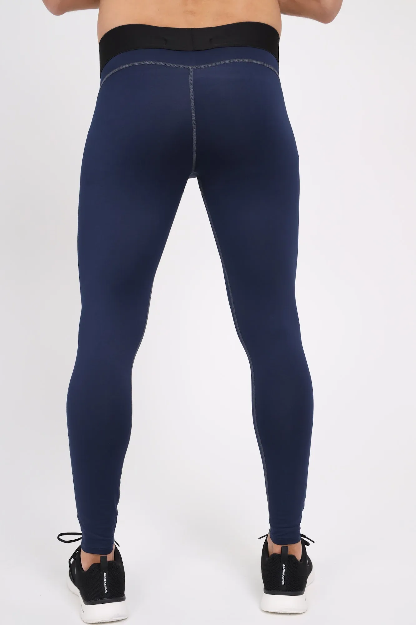 Mens Essential Compression Leggings Navy