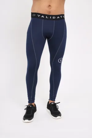 Mens Essential Compression Leggings Navy