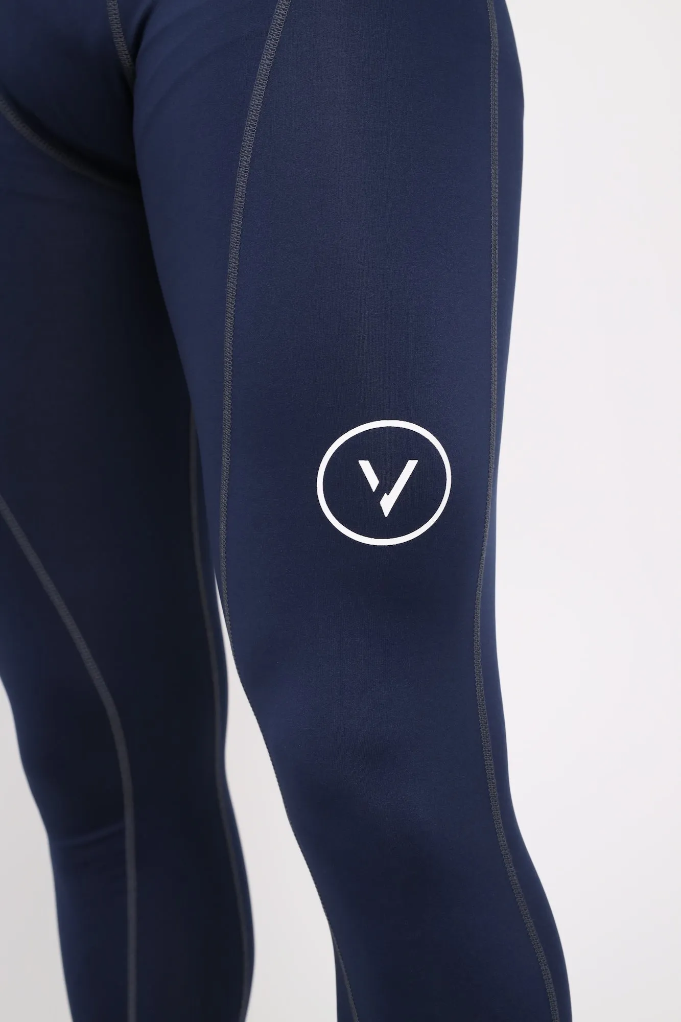 Mens Essential Compression Leggings Navy