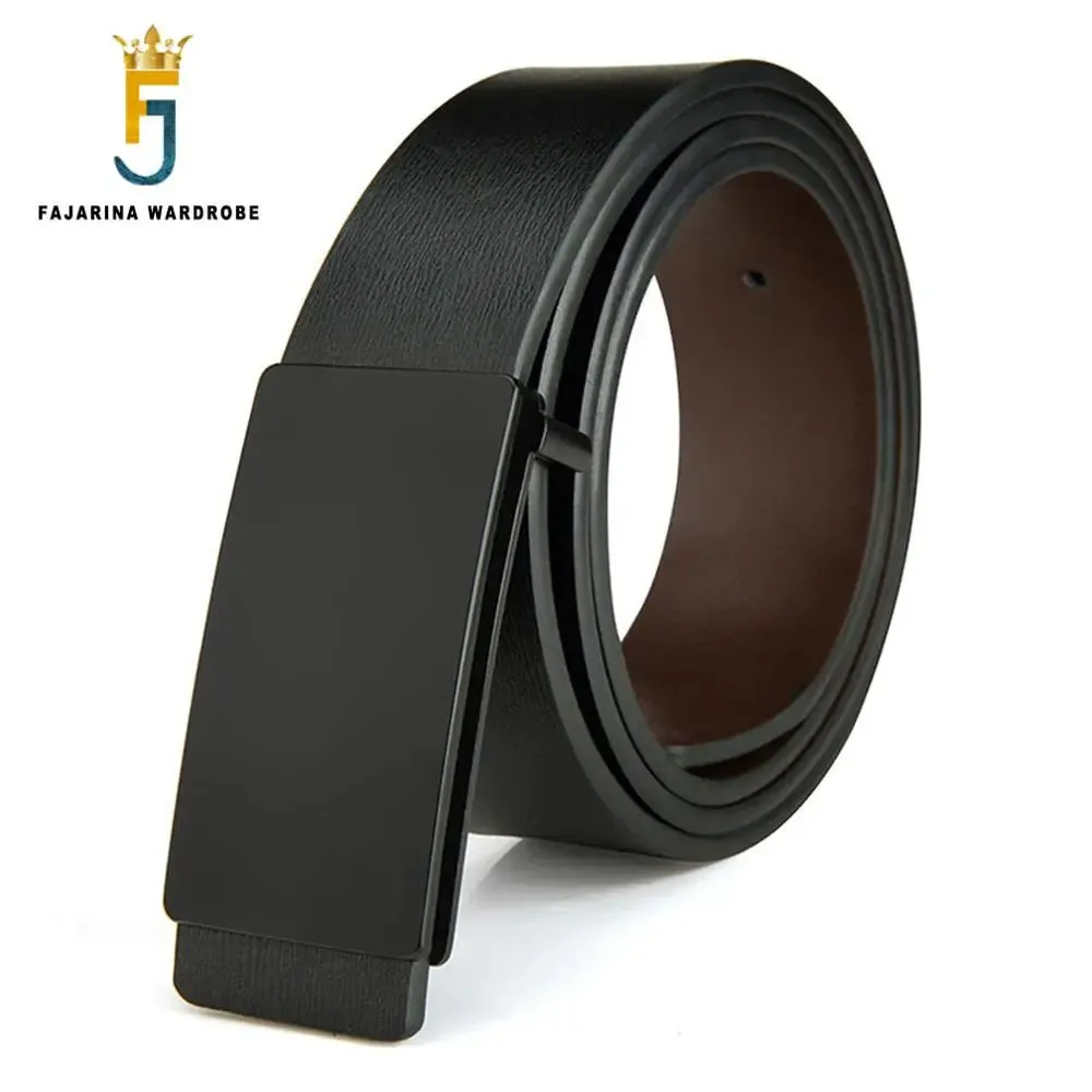 Men's Genuine Leather Black Belt